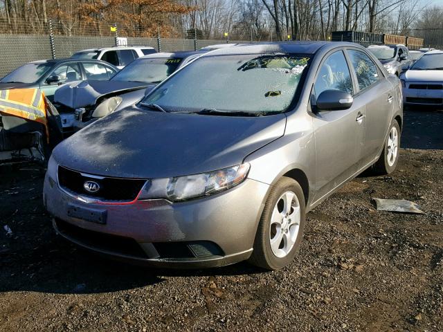 KNAFU4A21A5132546 - 2010 KIA FORTE EX GRAY photo 2