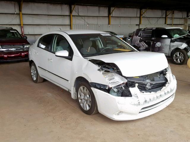 3N1AB6AP0CL735150 - 2012 NISSAN SENTRA 2.0 WHITE photo 1