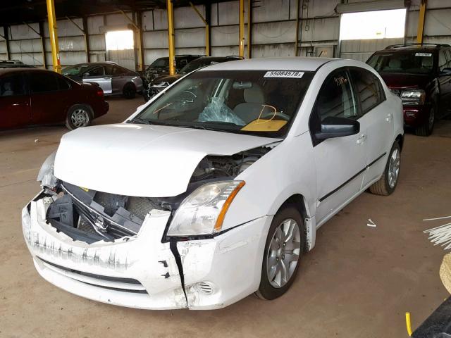 3N1AB6AP0CL735150 - 2012 NISSAN SENTRA 2.0 WHITE photo 2