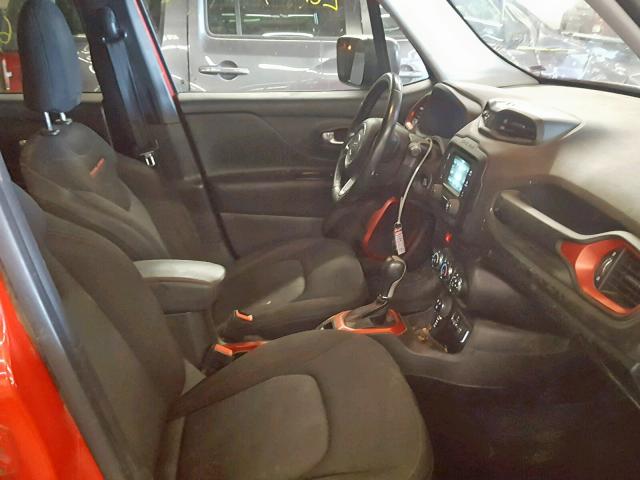 ZACCJBCTXFPB29250 - 2015 JEEP RENEGADE T RED photo 5