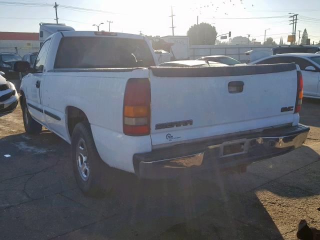 1GTEC14V12E161391 - 2002 GMC NEW SIERRA WHITE photo 3