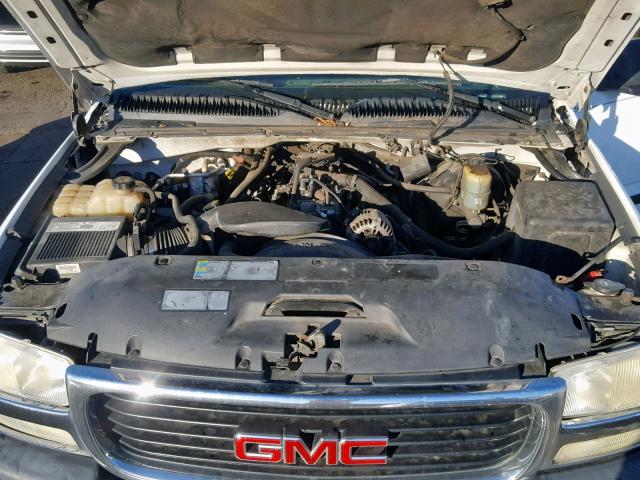 1GTEC14V12E161391 - 2002 GMC NEW SIERRA WHITE photo 7