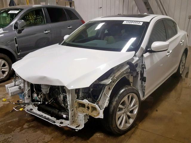 19UDE2F71HA008781 - 2017 ACURA ILX PREMIU WHITE photo 2