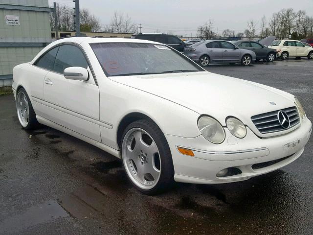 WDBPJ75J22A021840 - 2002 MERCEDES-BENZ CL 500 WHITE photo 1