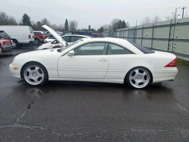 WDBPJ75J22A021840 - 2002 MERCEDES-BENZ CL 500 WHITE photo 10