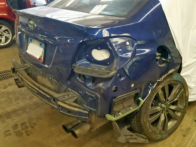 JF1VA1J66G8833606 - 2016 SUBARU WRX LIMITE BLUE photo 9