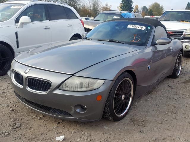 4USBT33595LS56985 - 2005 BMW Z4 2.5 CHARCOAL photo 2