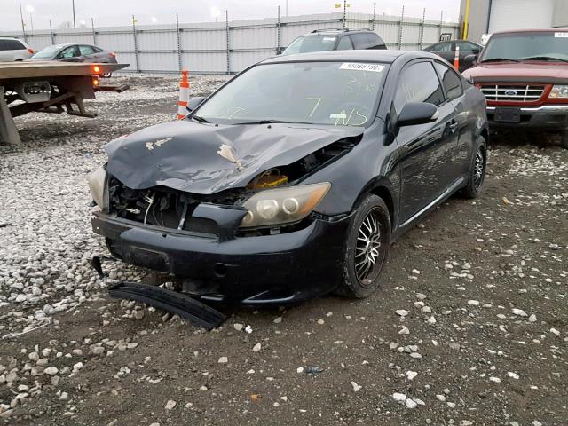 JTKDE167X80253179 - 2008 TOYOTA SCION TC BLACK photo 2