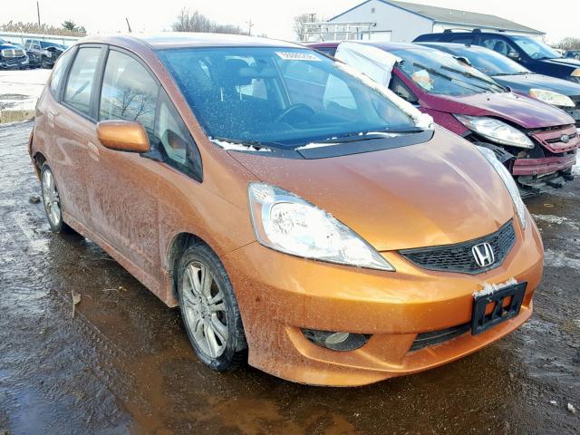 JHMGE88479S025760 - 2009 HONDA FIT SPORT ORANGE photo 1