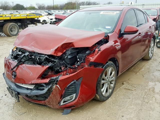 JM1BL1U56B1450633 - 2011 MAZDA 3 S RED photo 2