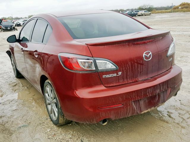 JM1BL1U56B1450633 - 2011 MAZDA 3 S RED photo 3