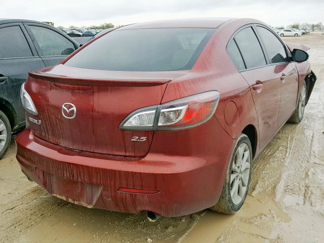 JM1BL1U56B1450633 - 2011 MAZDA 3 S RED photo 4