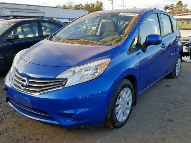 3N1CE2CP1EL363648 - 2014 NISSAN VERSA NOTE BLUE photo 2