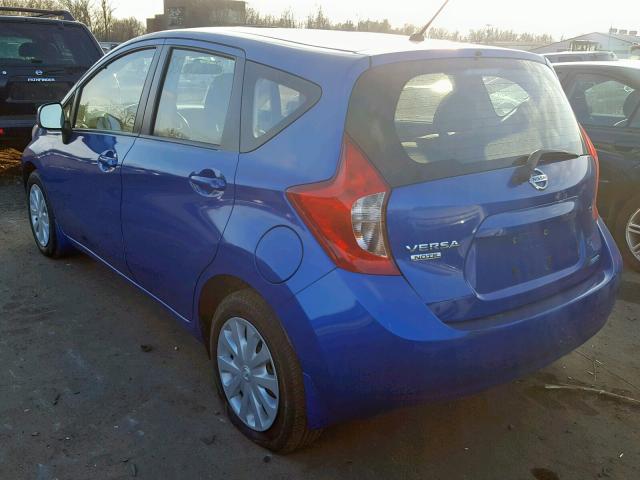 3N1CE2CP1EL363648 - 2014 NISSAN VERSA NOTE BLUE photo 3