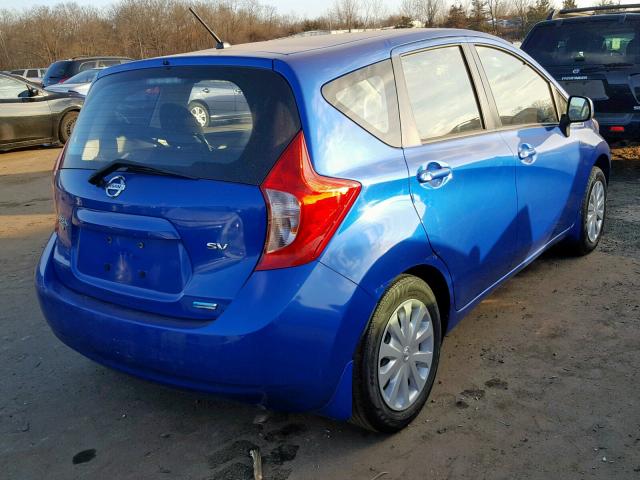 3N1CE2CP1EL363648 - 2014 NISSAN VERSA NOTE BLUE photo 4