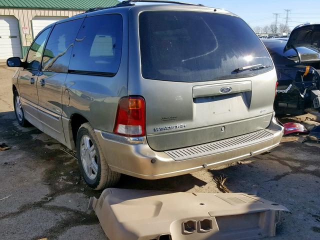 2FMZA534X1BA65546 - 2001 FORD WINDSTAR S BLUE photo 3