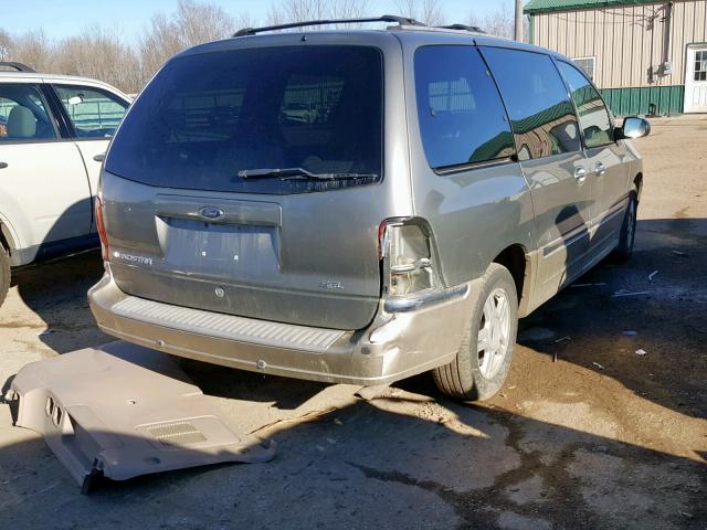 2FMZA534X1BA65546 - 2001 FORD WINDSTAR S BLUE photo 4