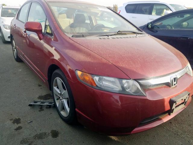 1HGFA16856L037211 - 2006 HONDA CIVIC EX BURGUNDY photo 1