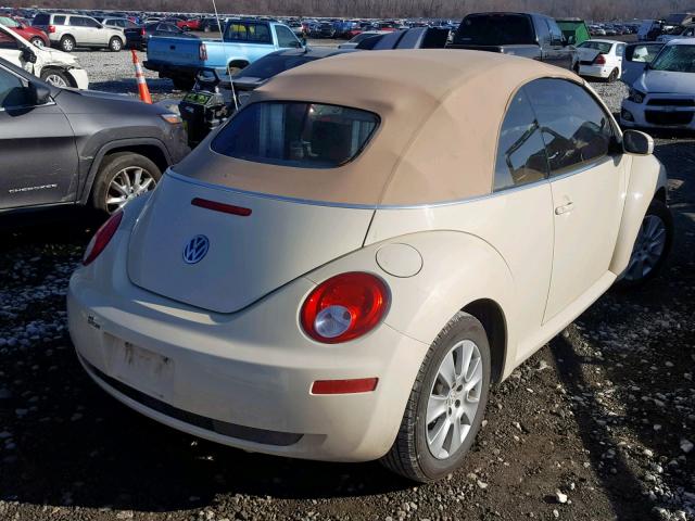 3VWRF31Y69M409672 - 2009 VOLKSWAGEN NEW BEETLE CREAM photo 4