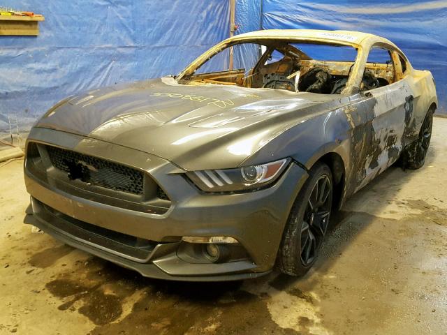 1FA6P8CF1H5301918 - 2017 FORD MUSTANG GT GRAY photo 2