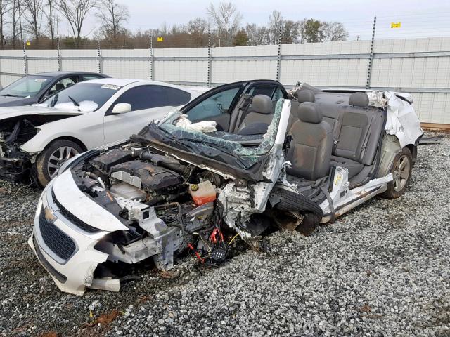 1G11C5SL1FF249261 - 2015 CHEVROLET MALIBU 1LT WHITE photo 2