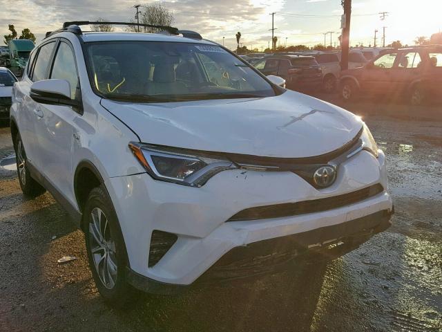 JTMRJREV6JD230987 - 2018 TOYOTA RAV4 HV LE WHITE photo 1