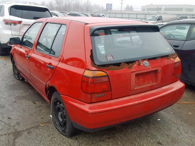 3VWFA81H6WM218814 - 1998 VOLKSWAGEN GOLF GL RED photo 3