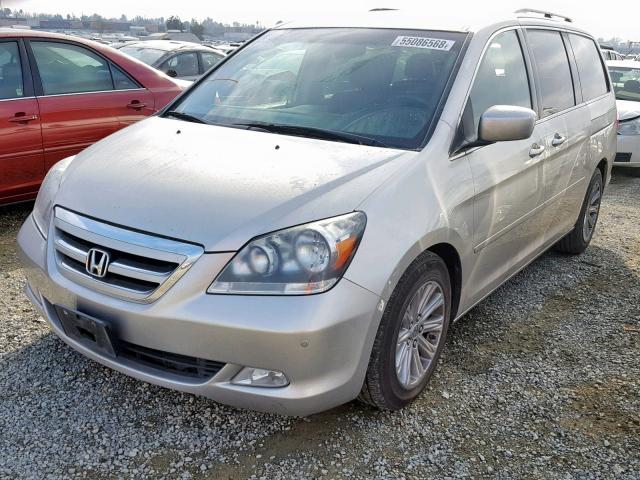 5FNRL38857B125081 - 2007 HONDA ODYSSEY TO SILVER photo 2