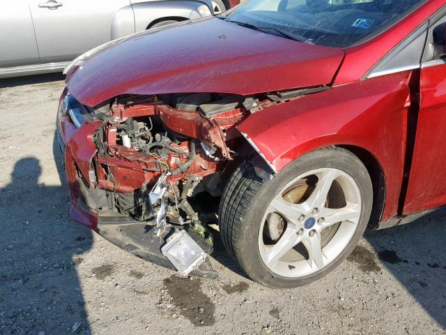 1FADP3J21DL288295 - 2013 FORD FOCUS TITA RED photo 9