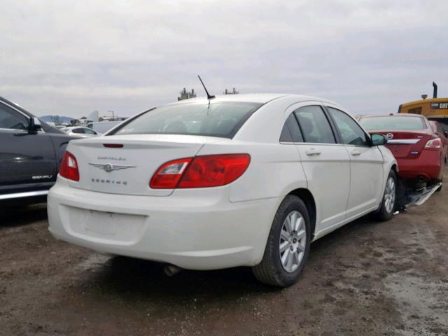 1C3LC46D59N567296 - 2009 CHRYSLER SEBRING LX WHITE photo 4