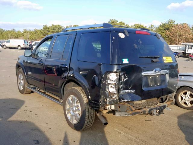 1FMEU75818UB06345 - 2008 FORD EXPLORER L BLACK photo 3