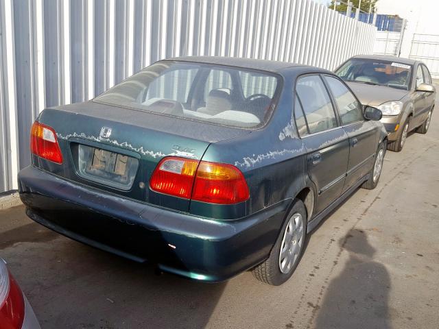 2HGEJ6612XH516115 - 1999 HONDA CIVIC BASE GREEN photo 4