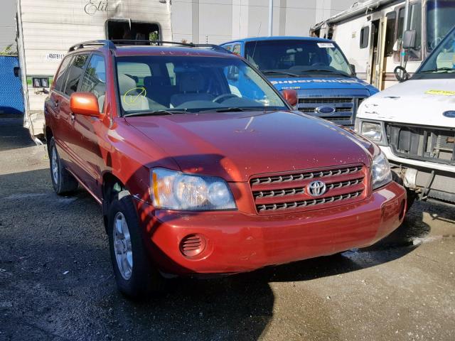 JTEHF21A910011578 - 2001 TOYOTA HIGHLANDER RED photo 1