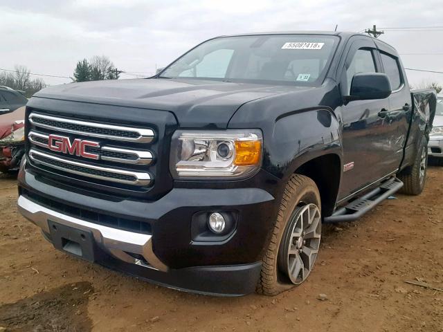 1GTG6CEN7H1188380 - 2017 GMC CANYON SLE BLACK photo 2