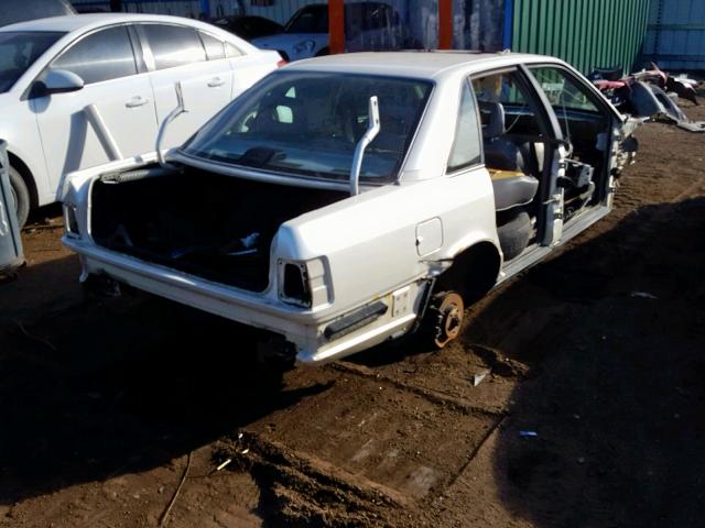 WAUGE5440MN022726 - 1991 AUDI 200 QUATTR WHITE photo 4