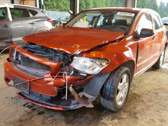 1B3HB28C48D775284 - 2008 DODGE CALIBER MAROON photo 2