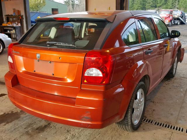 1B3HB28C48D775284 - 2008 DODGE CALIBER MAROON photo 4