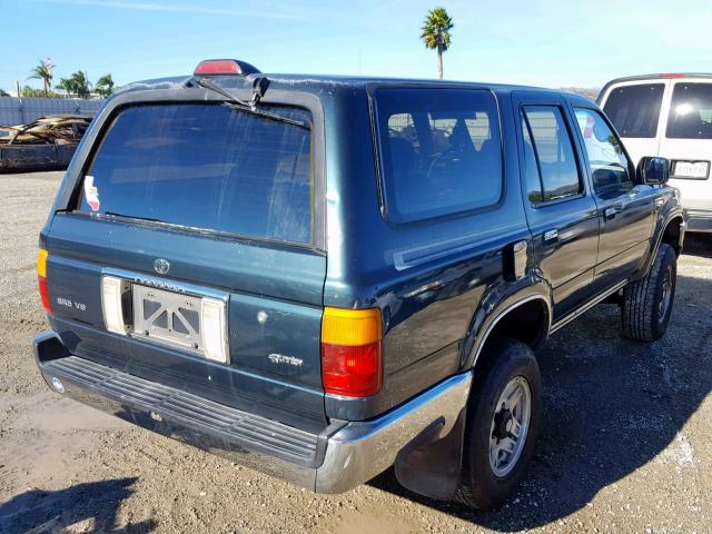 JT3VN29V0S0068789 - 1995 TOYOTA 4RUNNER VN GREEN photo 4