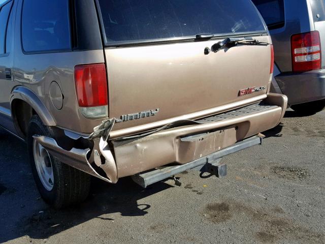 1GKCS13W5T2560722 - 1996 GMC JIMMY TAN photo 9