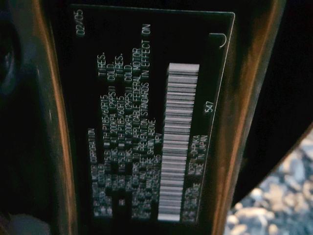 JTLKT324350211965 - 2005 TOYOTA SCION XB Қара фото 10