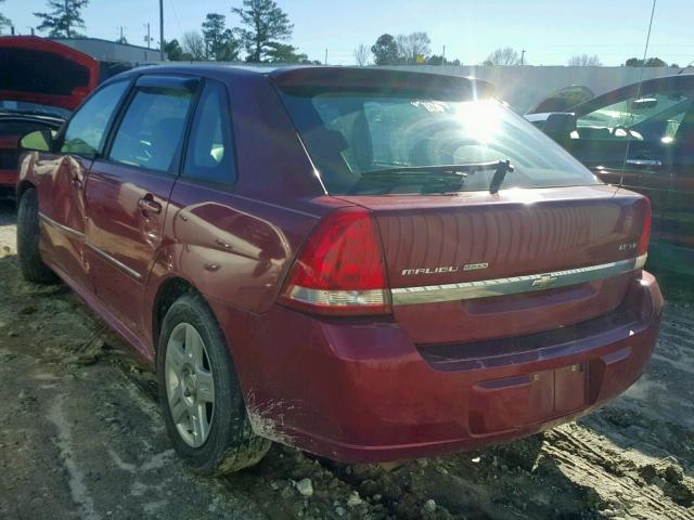 1G1ZT61876F164642 - 2006 CHEVROLET MALIBU MAX მუქწითელი ფოტო 3