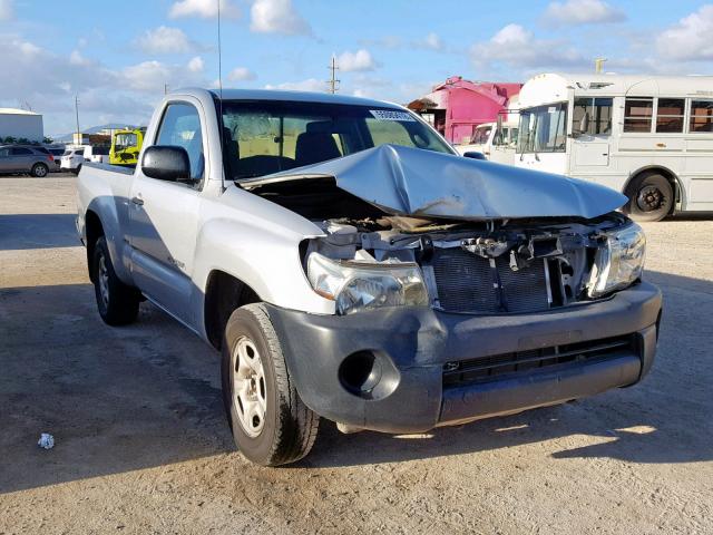 5TENX22N96Z282654 - 2006 TOYOTA TACOMA SILVER photo 1