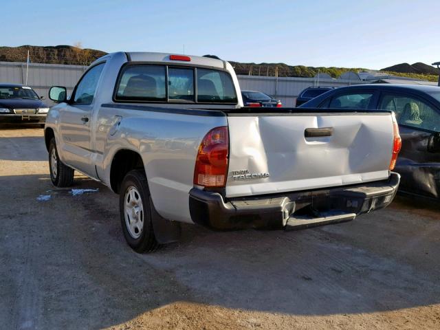 5TENX22N96Z282654 - 2006 TOYOTA TACOMA SILVER photo 3