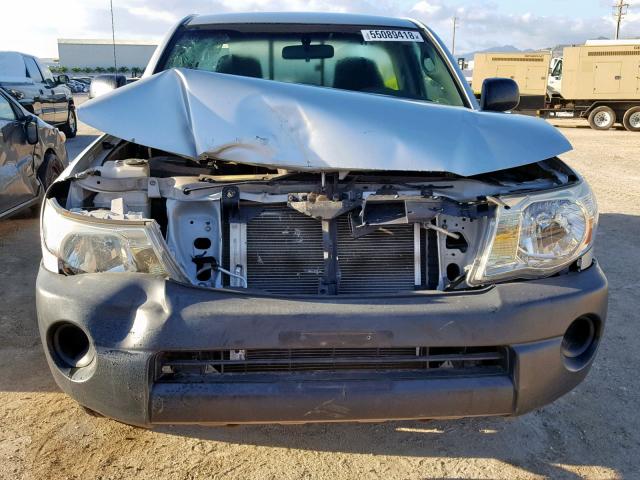 5TENX22N96Z282654 - 2006 TOYOTA TACOMA SILVER photo 9