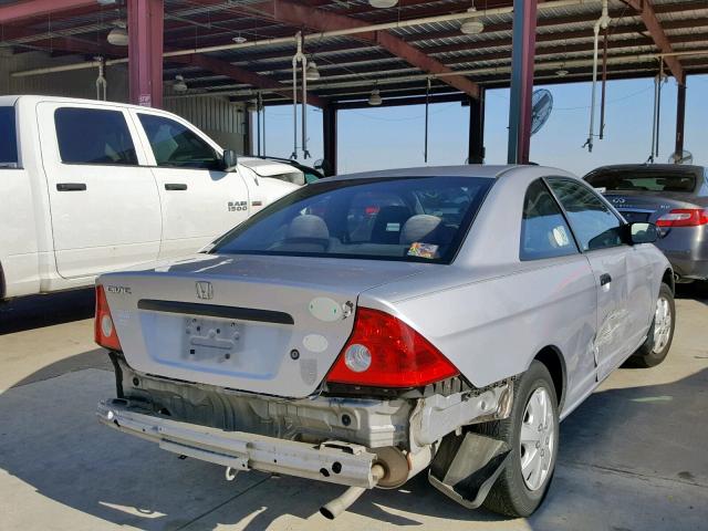 1HGEM22194L038747 - 2004 HONDA CIVIC DX V SILVER photo 4