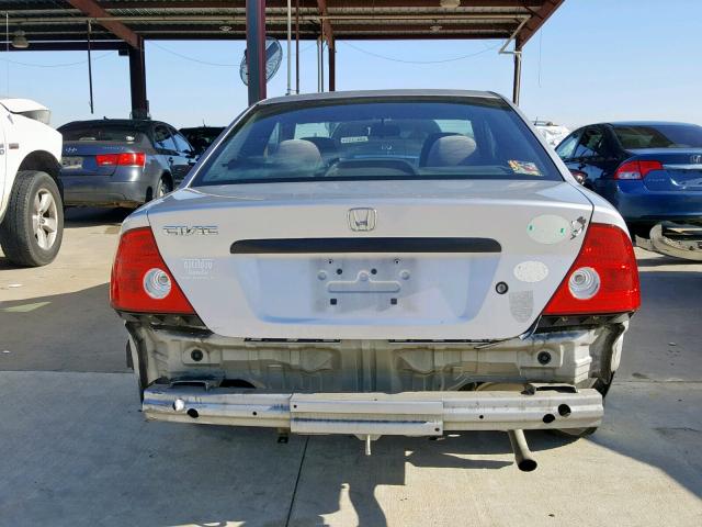 1HGEM22194L038747 - 2004 HONDA CIVIC DX V SILVER photo 9