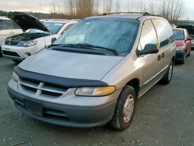 2B4GP453XVR298541 - 1997 DODGE CARAVAN SE SILVER photo 2