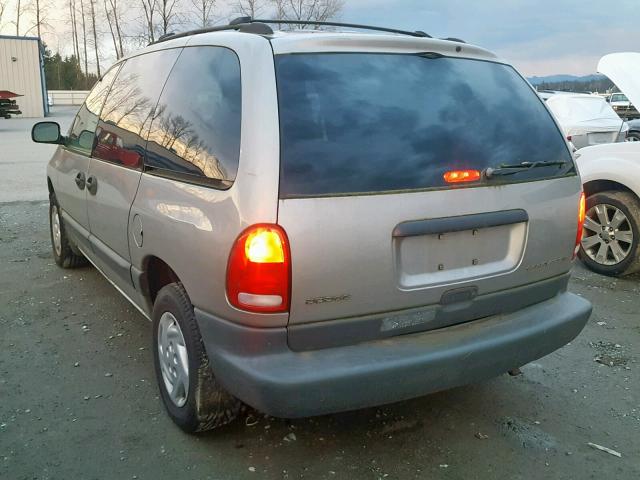 2B4GP453XVR298541 - 1997 DODGE CARAVAN SE SILVER photo 3