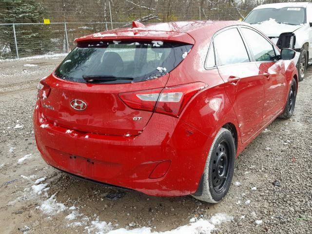 KMHD35LE7DU050630 - 2013 HYUNDAI ELANTRA GT RED photo 4