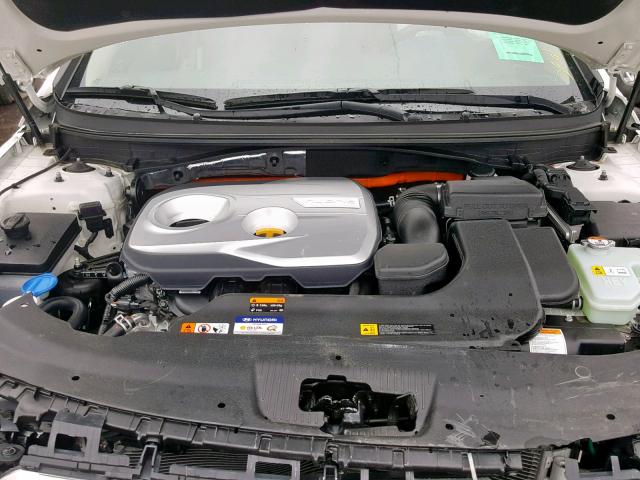 KMHE24L30HA067678 - 2017 HYUNDAI SONATA HYB WHITE photo 7